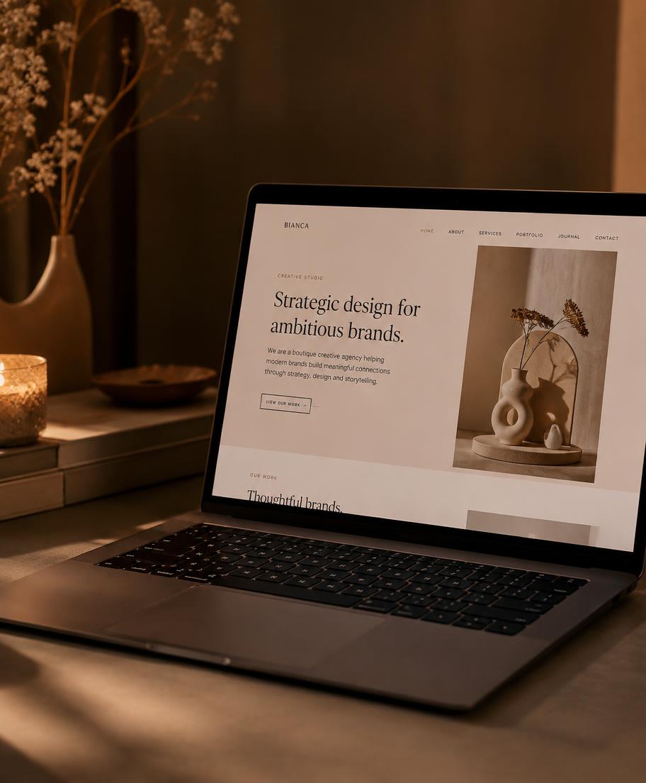 Website concept for Bianca Studio